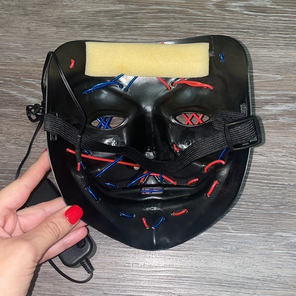 LED Mask -Halloween/Rave Mask- New Never Used - Picture 4 of 5